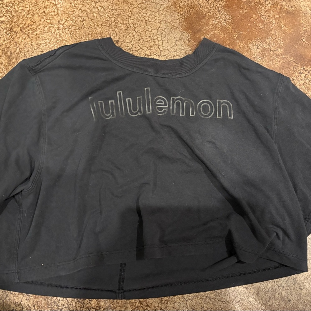 lululemon athletica Black Crop Top